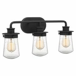 Best Pirce ❤️ Industrial Quoizel Lewiston 3 Light Bathroom Vanity Light 🎉 -Vaxcel Shop detailQUO3672