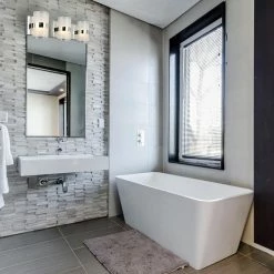 New π Transitional Design House Haswell 3 Light LED Bathroom Vanity Light β 7 New π Transitional Design House Haswell 3 Light LED Bathroom Vanity Light β -Vaxcel Shop inuseDHIC673