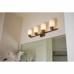 Outlet 💯 Transitional Design House Oslo 5 Light Bathroom Vanity Light 🌟 -Vaxcel Shop inuseDHIC684