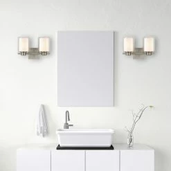 Buy ⌛ Transitional Design House Oslo 2 Light Bathroom Vanity Light ❤️ 7 Buy ⌛ Transitional Design House Oslo 2 Light Bathroom Vanity Light ❤️ -Vaxcel Shop inuseDHIC793