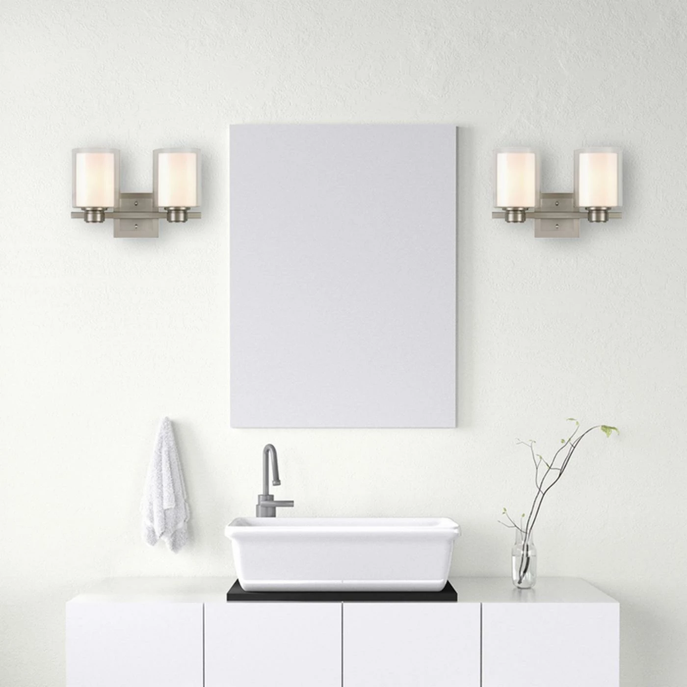 Buy ⌛ Transitional Design House Oslo 2 Light Bathroom Vanity Light ❤️ 4 Buy ⌛ Transitional Design House Oslo 2 Light Bathroom Vanity Light ❤️ - Image 2