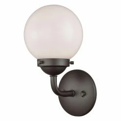 New 🎉 Industrial Thomas Lighting Beckett 1 Light Vanity Light 🌟 -Vaxcel Shop inuseELI7626