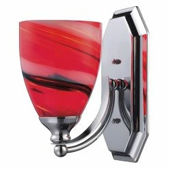 Buy 🎁 Bathroom Sconces Elk Lighting Bath And Spa 570-1 Bathroom Vanity Light 🍬 Candy Glass 🤩 -Vaxcel Shop inuseELI7830