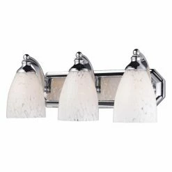 New π Transitional Elk Lighting Bath And Spa 570-3 Bathroom Vanity Light With Snow White Glass π 6 New π Transitional Elk Lighting Bath And Spa 570-3 Bathroom Vanity Light With Snow White Glass π -Vaxcel Shop inuseELI7880