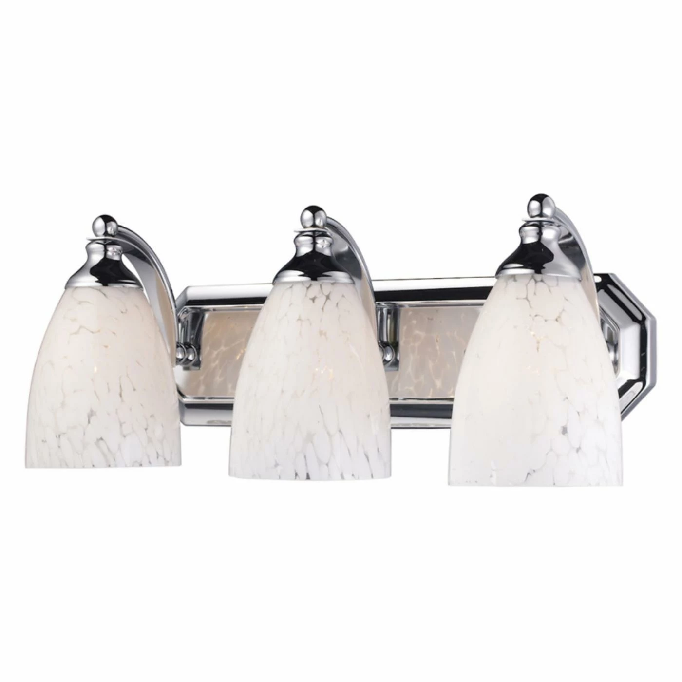 New π Transitional Elk Lighting Bath And Spa 570-3 Bathroom Vanity Light With Snow White Glass π 4 New π Transitional Elk Lighting Bath And Spa 570-3 Bathroom Vanity Light With Snow White Glass π - Image 2