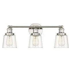 Hot Sale 🧨 Transitional Quoizel Union UNI8603Pk 3 Light Bathroom Vanity Light 😍 -Vaxcel Shop inuseQUO2997