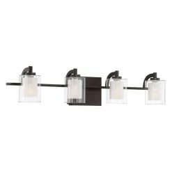 Deals 😍 Transitional Quoizel Kolt KLT8604WTLED Bathroom Vanity Light 🌟 -Vaxcel Shop inuseQUO3215