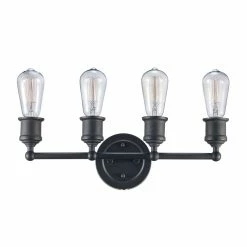 Budget 👏 Industrial Trans Globe Lighting Underwood 70844 ROB Bathroom Vanity Light ⌛