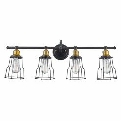 Best deal 👍 Industrial Trans Globe Lighting Constitution 70814 ROB Bathroom Vanity Light 👍
