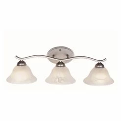 Flash Sale ❤️ Transitional Trans Globe Lighting Hollyslope 2827 BN Bathroom Vanity Light 🥰