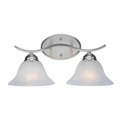 Best reviews of 👍 Transitional Trans Globe Lighting Hollyslope 2826 BN Bathroom Vanity Light ✔️