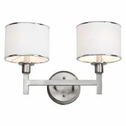 Outlet ⌛ Trans Globe Lighting Transitional Trans Globe 1052 BN Bath Bar - Brushed Nickel - 17W In. ✨