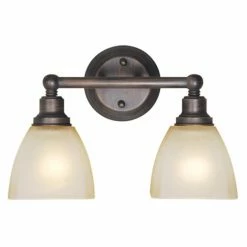 Flash Sale 😍 Modern / Contemporary Craftmade Bradley 26602 2 Light Bathroom Vanity Light 😍