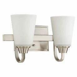 Cheapest ✔️ Modern / Contemporary Craftmade Grace 41902 2 Light Vanity 🌟