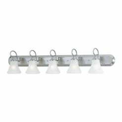 Buy ⌛ Bathroom Vanity Lights Thomas Lighting Elipse 5 Light Bathroom Vanity Light 🧨