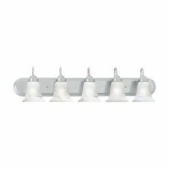 New 🧨 Transitional Thomas Lighting Homestead 5 Light Bathroom Vanity Light 🌟