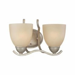 Cheapest ✨ Transitional Thomas Lighting Triton 2 Light Bathroom Vanity Light ✨