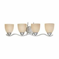 Promo 🤩 Transitional Thomas Lighting Triton 4 Light Bathroom Vanity Light 🌟
