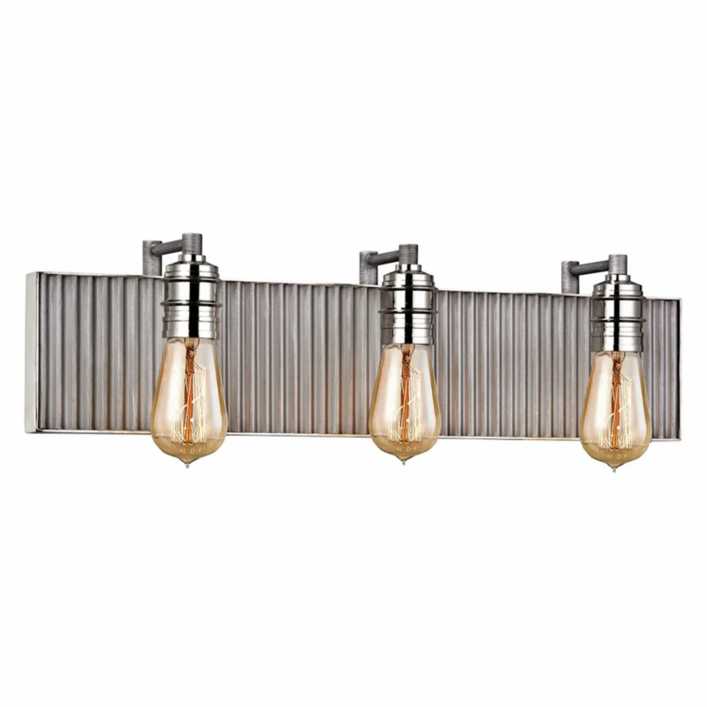 Brand new π Industrial Elk Lighting Corrugated Steel 15922/3 3 Light Bathroom Vanity Light π 3 Brand new π Industrial Elk Lighting Corrugated Steel 15922/3 3 Light Bathroom Vanity Light π
