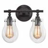 Cheapest ❤️ Industrial Elk Lighting Jaelyn 319 2 Light Bathroom Vanity Light ⭐ -Vaxcel Shop masterELI4572
