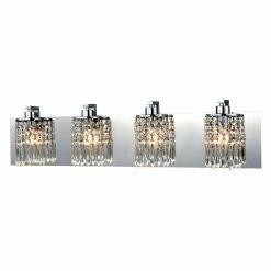 Best Pirce 🛒 Modern / Contemporary Elk Lighting Optix 11238/4 4 Light Bathroom Light Vanity 💯