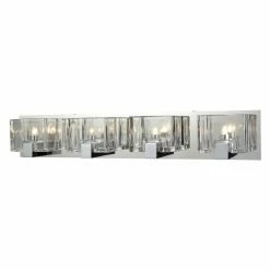 Best Pirce 🔔 Modern / Contemporary ELK Lighting 119 Ridgecrest 4 Light Bathroom Vanity Light 👍