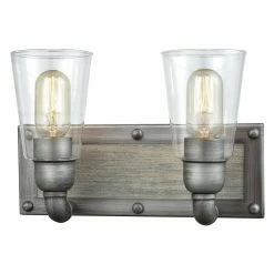 New ✔️ Industrial ELK Lighting Platform 14471/2 Bathroom Vanity Light ⭐