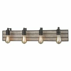 Cheap 💯 Industrial ELK Lighting 164 Brookweiler 4 Light Bathroom Vanity Light ⭐