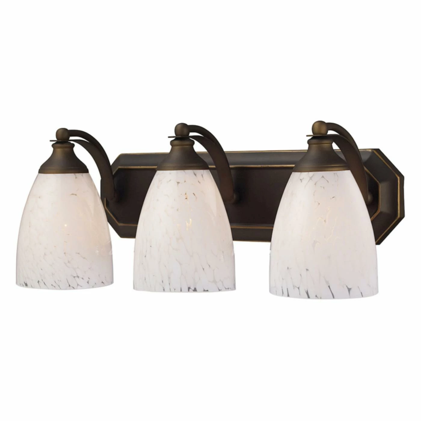New π Transitional Elk Lighting Bath And Spa 570-3 Bathroom Vanity Light With Snow White Glass π 3 New π Transitional Elk Lighting Bath And Spa 570-3 Bathroom Vanity Light With Snow White Glass π