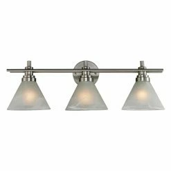 New ❤️ Modern / Contemporary ELK Lighting Pemberton 3 Light Bathroom Vanity Light 👏
