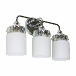 Vaxcel Shop 4 Cheapest βοΈ Glam Decor Therapy Cora 3 Light Bathroom Vanity Light π§¨
