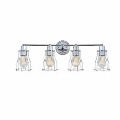 Promo 🎉 Industrial JONATHAN Y JYL Evelyn 4 Light Vanity Light ❤️