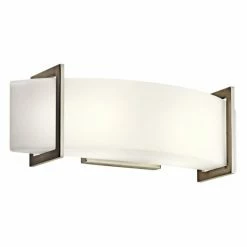 Brand new ⌛ Rustic / Southwestern Kichler Crescent View 45218NI Vanity - 18 In. - Brushed Nickel 🥰