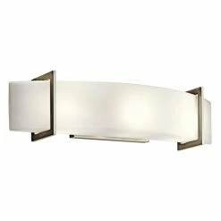 Deals ✨ Rustic / Southwestern Kichler Crescent View 45220NI Vanity - 24 In. - Brushed Nickel 🛒