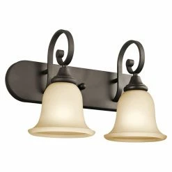 Budget 👏 Transitional Kichler Monroe 45054 Bathroom Vanity Light 🧨