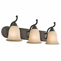 Cheapest ⭐ Transitional Kichler Camerena 45423 3 Light Bathroom Vanity Light 😍