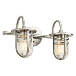 Best reviews of 🔔 Transitional Kichler Caparros 45132NI Bathroom Vanity Light 🎉