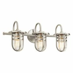 Discount 🔥 Transitional Kichler Caparros 45133NI Bathroom Vanity Light 🎉
