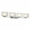Coupon ⭐ Modern / Contemporary Kichler Bazely 45480 4 Light Bathroom Vanity Light 🎉