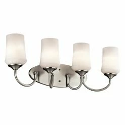 Outlet 🔔 Transitional Kichler Aubrey 45571 Bathroom Vanity Light 😀