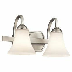 Promo 😀 Transitional Kichler Keiran 45512 2 Light Bathroom Vanity Light ✔️