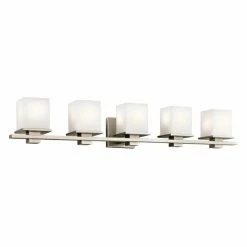 Best Sale ✔️ Transitional Kichler Tully 45193 5 Light Bathroom Vanity Light 👏