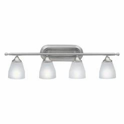 Buy 🎁 Transitional Kichler Ansonia 4 Light Bathroom Wall Light 👏
