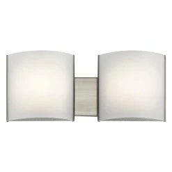 Budget 🎁 Transitional Kichler 10798 2 Light LED Bath Light 👍