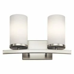 Top 10 😀 Bathroom Vanity Lights Kichler Crosby 45496 Bath Light 👏