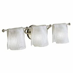 Wholesale 🔥 Transitional Kichler Drapes Bathroom Wall Light - 26.5W In. Brushed Nickel 🥰
