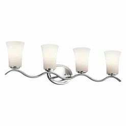 Cheap ✔️ Transitional Kichler Armida 45377L18 Bathroom Vanity Light ✔️