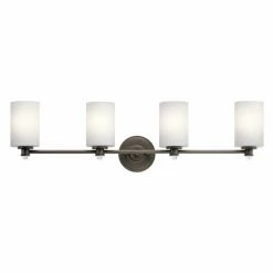 Best Pirce 👍 Transitional Kichler Joelson 45924L18 Bathroom Vanity Light 🔥