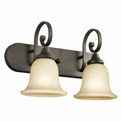 Best deal 👏 Transitional Kichler Monroe 45054L18 Bathroom Vanity Light 👍