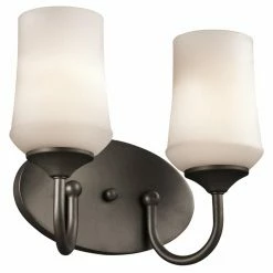 Cheap 🔔 Transitional Kichler Aubrey 45569L18 Bathroom Vanity Light 🎉